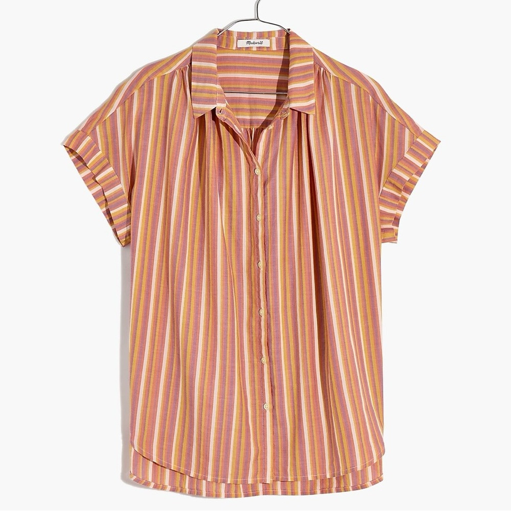 Madewell Central Shirt in Rainbow Stripe
